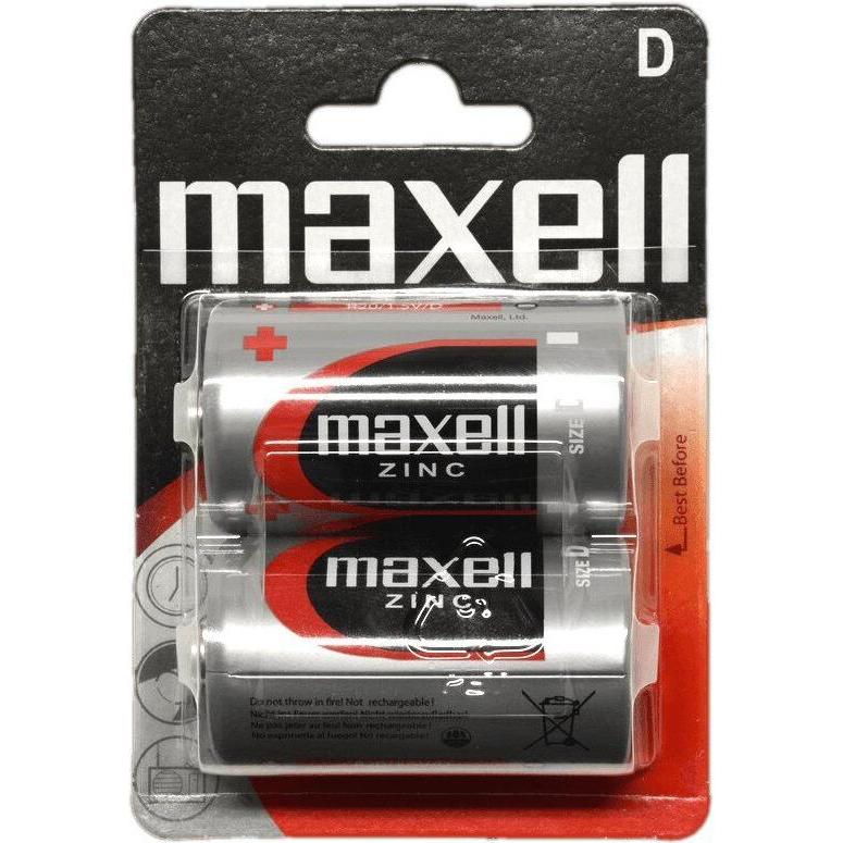 Maxell Blister di cellule R20 D (2 pz., D), Batterie + pile