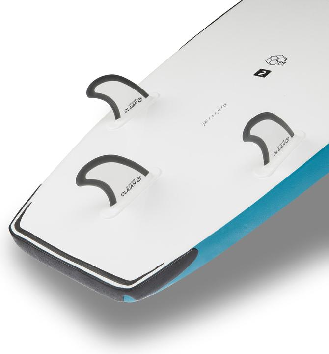 Produktbild Olaian Surfboard Schaumstoff verstärkt mit Leash 8'2"