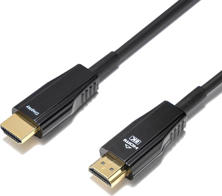 Deltaco - AOC HDMI Kabel - Ultra High Speed Gecertificeerd - 10 Meter - Zwart (10 m, HDMI, 2.1)