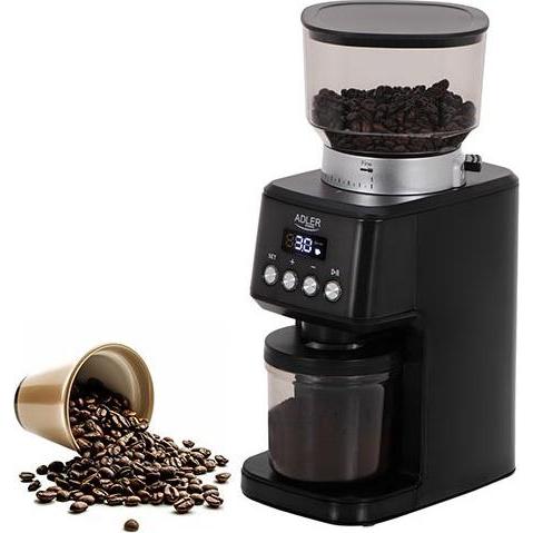 Adler Burr Coffee Grinder AD 4300 180 W Coffee beans capacity 300 g Black, Kaffeemühle, Schwarz