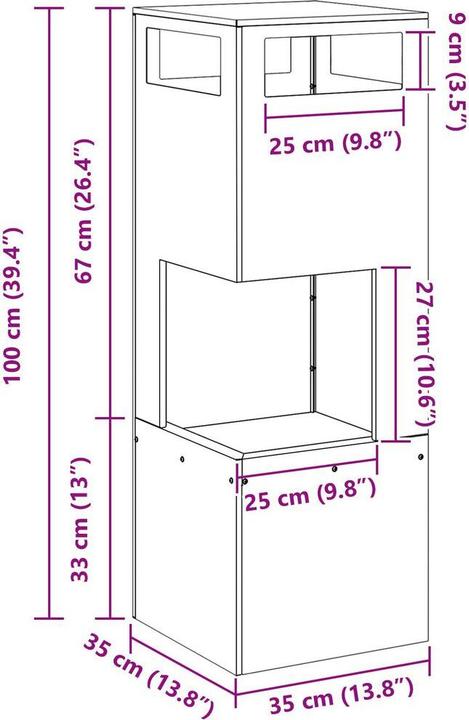 Immagine prodotto vidaXL Outdoor Feuerplatz (35 cm)