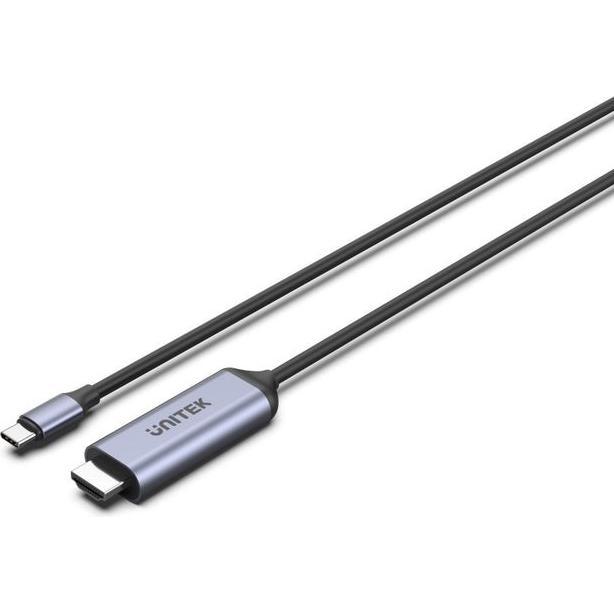 Unitek KABEL USB-C - HDMI 8K USB 4 HDR10+ 1 8M (1.80 m), Cavo video
