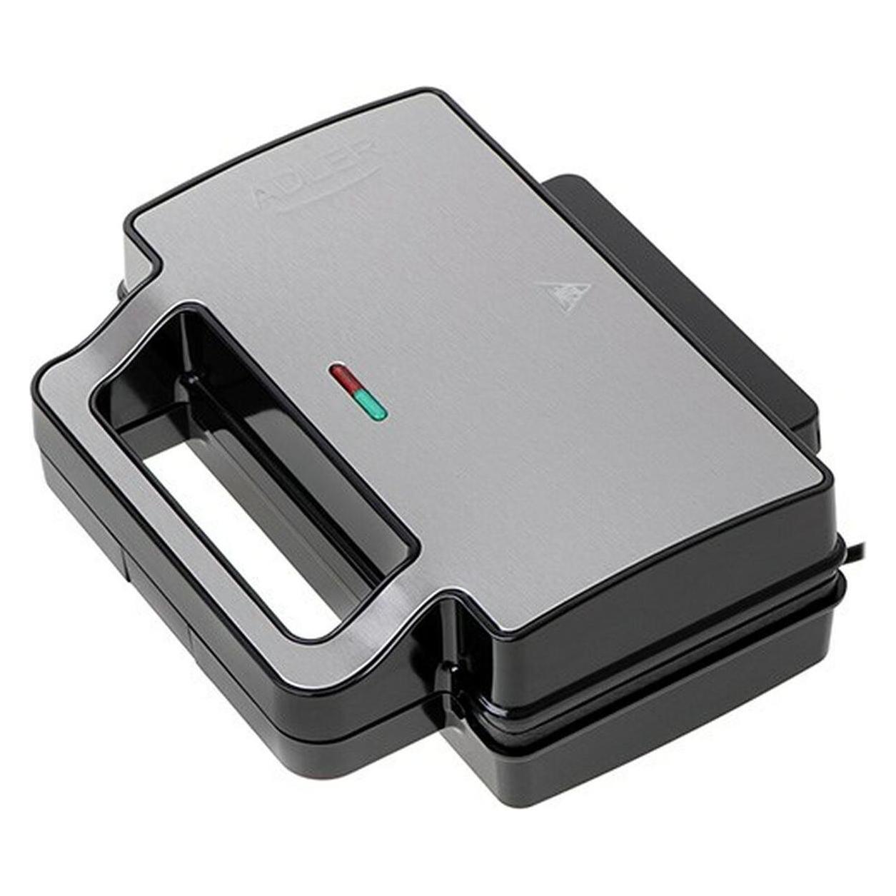Adler AD 3073 Sandwichtoaster Silber - Schwarz (AD 3073)
