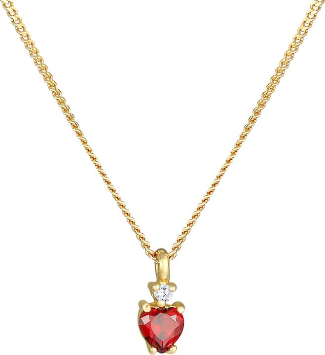Immagine prodotto Elli mit Herz Kristall Anhänger (Argento, 42 cm)