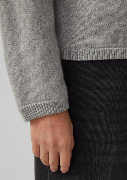 Produktbild s.Oliver Strickjacke Weiche Strickjacke aus Wollmix mit Rippbündchen (36)