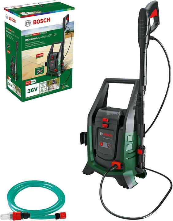Actual product image Bosch Home & Garden UniversalAquatak 36V-100 cordless high-pressure cleaner + accessories (Rechargeable battery operated)
