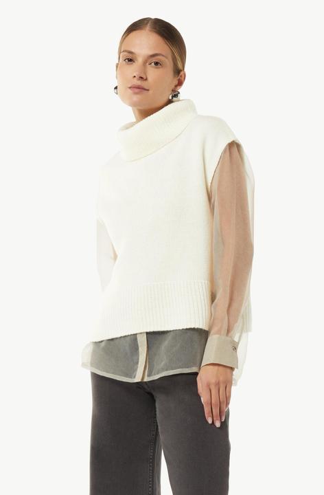 Actual product image Comma Strickpullunder Strickpullunder mit Zopfmuster am Saum (36)