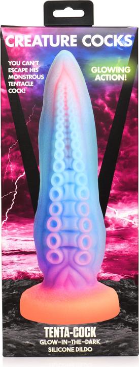 Actual product image Creature Cocks Tenta-Cock - Glow-in-the-Dark Silicone Dildo