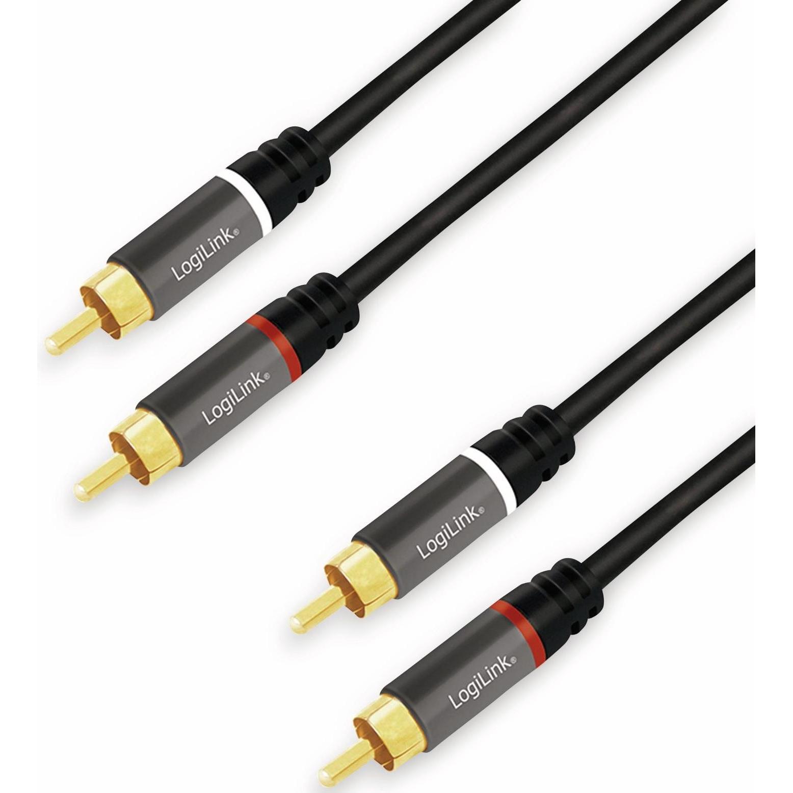 LogiLink CA Cinch (7.50 m, Cinch), Audio Kabel