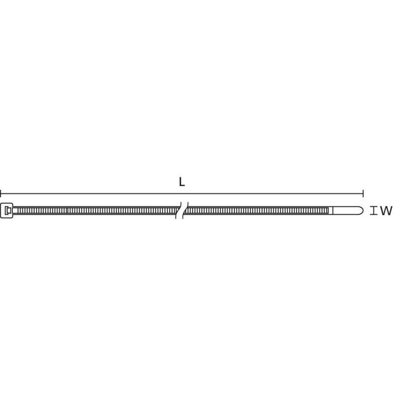 Thumbnail - HellermannTyton, Kabelbinder, Kabelbinder 382x47 E/TFE (Kunststoffkabelbinder, 381 mm, 100 Stk.)