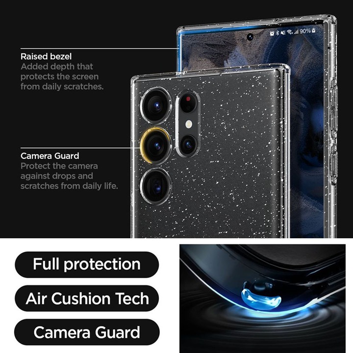 Immagine prodotto Spigen Custodia a cristalli liquidi per S918B Samsung Galaxy S23 Ultra - glitter cristallo (Samsung Galaxy S23 Ultra)