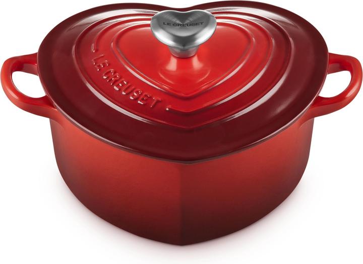 Image du produit Le Creuset Rôtissoire à coeur avec bouton de coeur (Cocotte + faitout, Fonte)