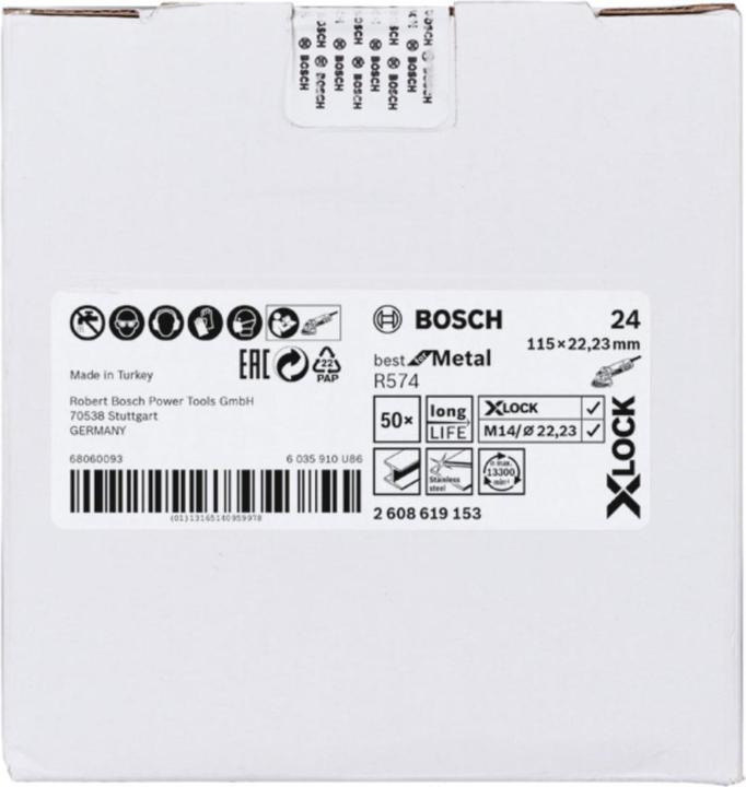 Produktbild Bosch Professional Zubehör PRO R574 X-Lock Fiberscheibe, 115 mm, G24 (24)