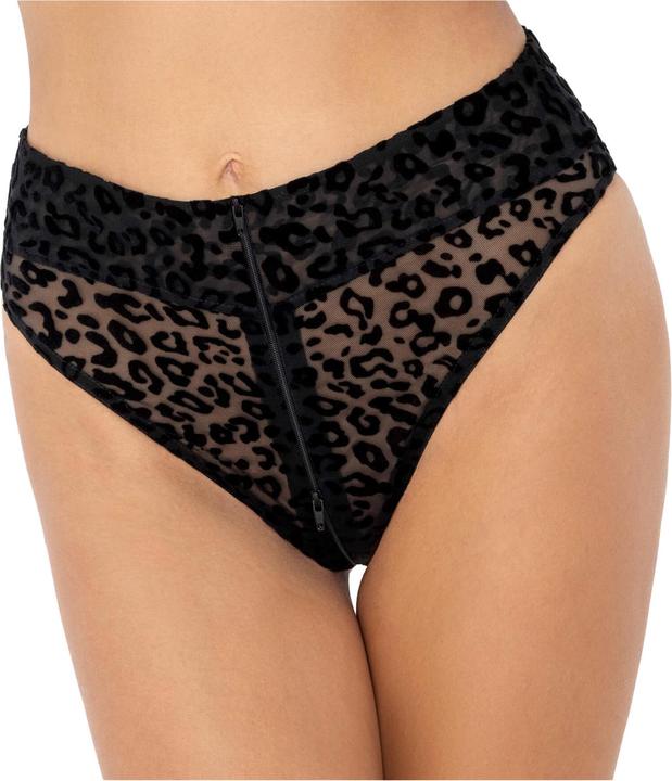 Produktbild Noir Handmade Panty aus Leopardenflock (L)