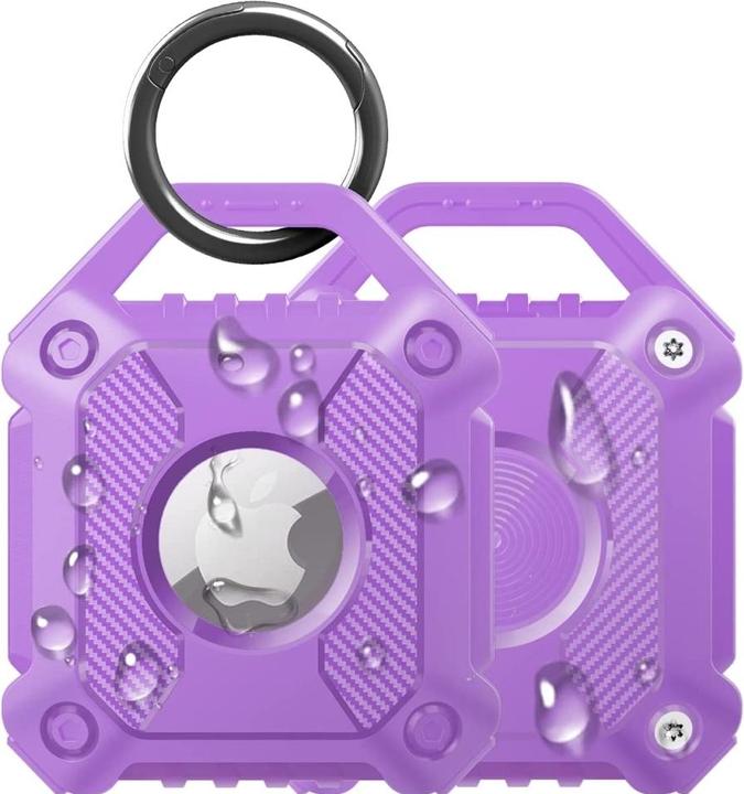 Productafbeelding Screenguard Apple Airtag Rugged Armor Case Cover met hanger