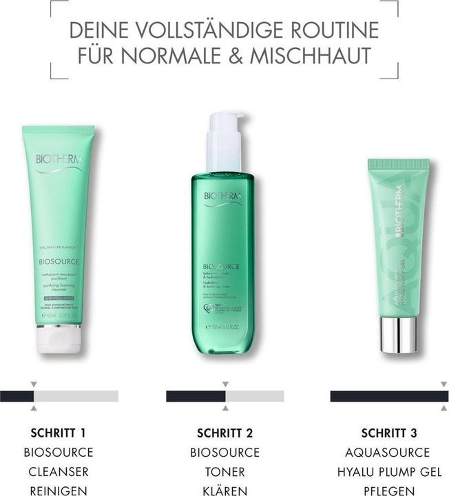 Actual product image Biotherm Aquasource Hyalu plump (75 ml, 24h cream, Up to SPF 10)