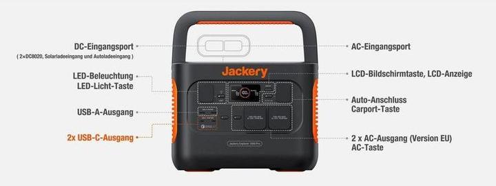 Produktbild Jackery Explorer 1000 Pro (1002 Wh, 11.50 kg)