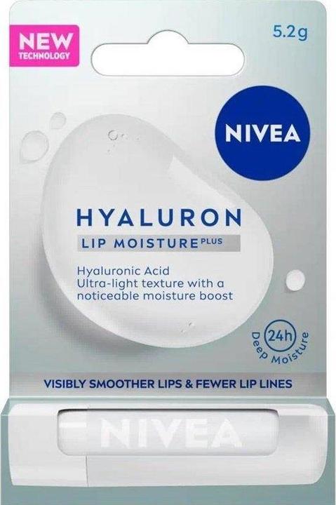 Actual product image NIVEA Hyaluron Lip Moisture Plus Transparent Moisturising Lip Balm 5.2G (Lip balm)