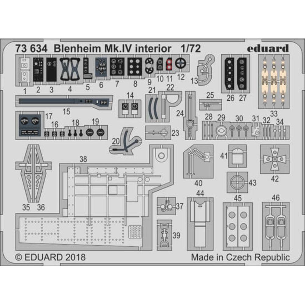 Eduard Blenheim Mk.IV interior for Airfix