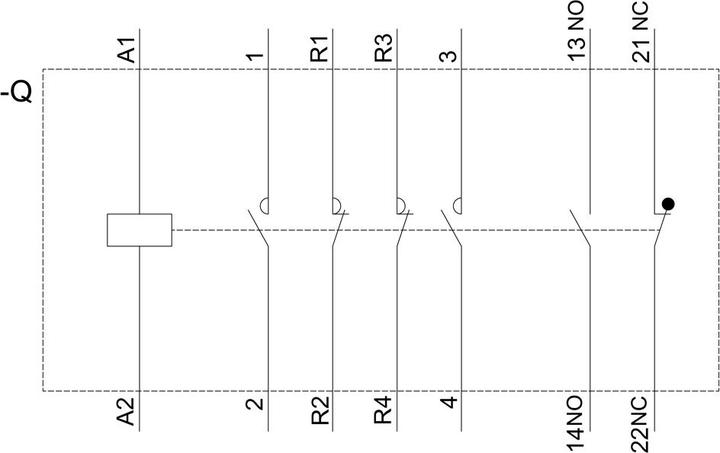 Produktbild Siemens Contactor 18.5kW 230V 4P 2NO+2NC S2