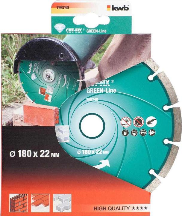 Produktbild kwb Diamant-Trennscheibe Greenline 180