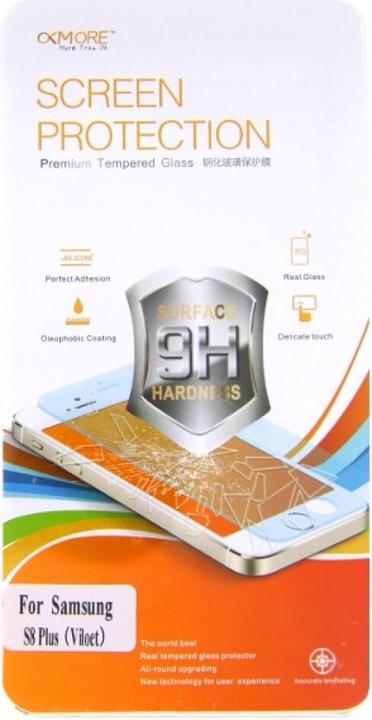 Actual product image Okmore 9H Screen Protector Film Samsung S8 Plus Purple (1 pcs., Samsung Galaxy S8+)