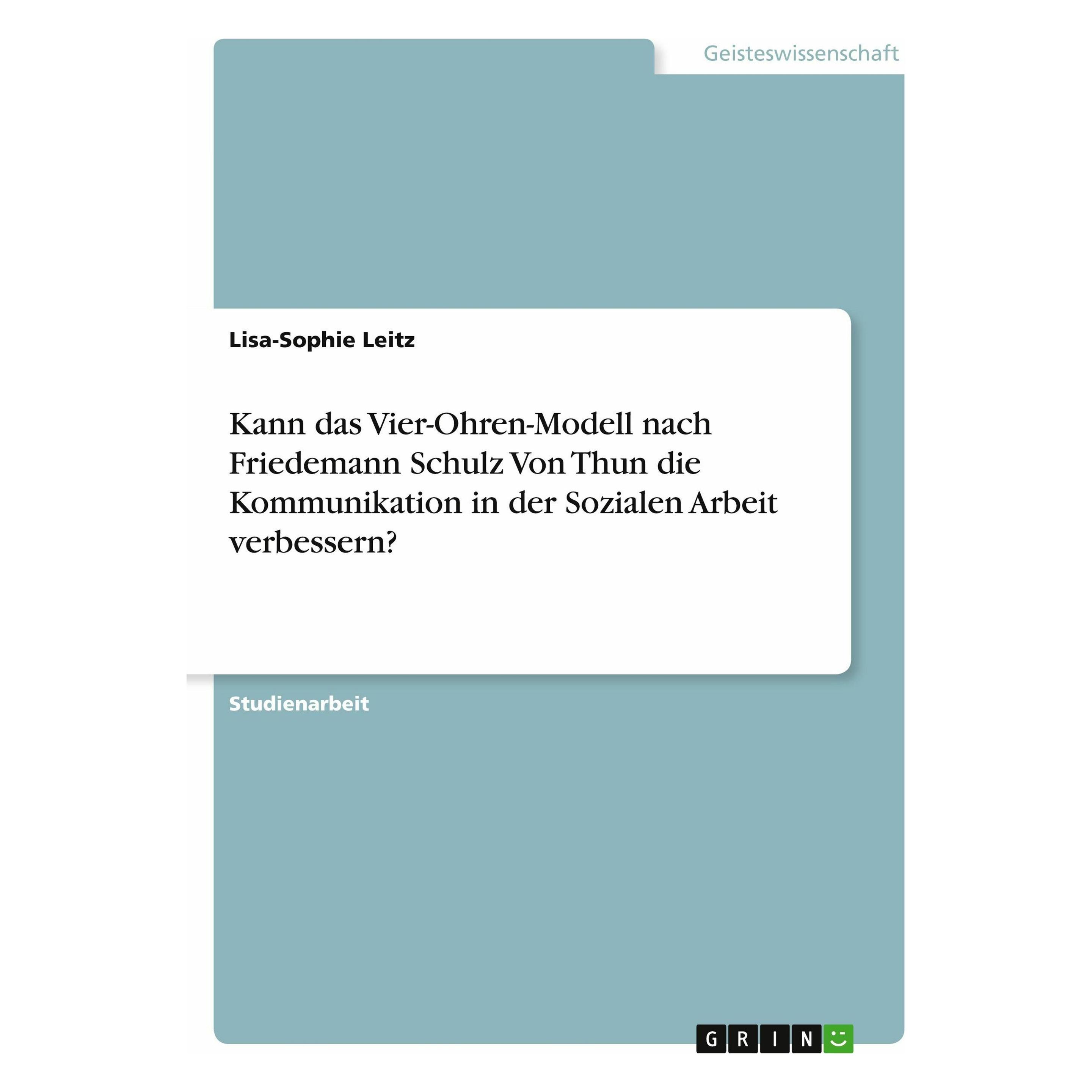 kommunikation nach schulz von thun