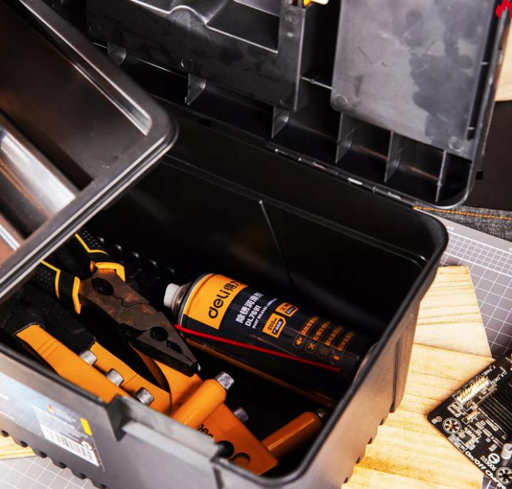 Actual product image Deli Plastic tool box Tools EDL432417 15 " (1 pieces)