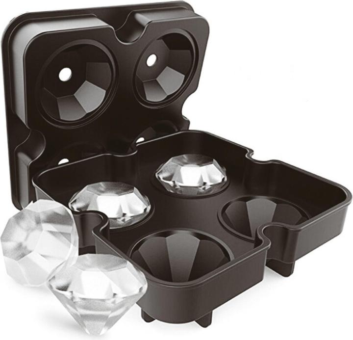 Paderno Eiswürfelform Diamant Schwarz
