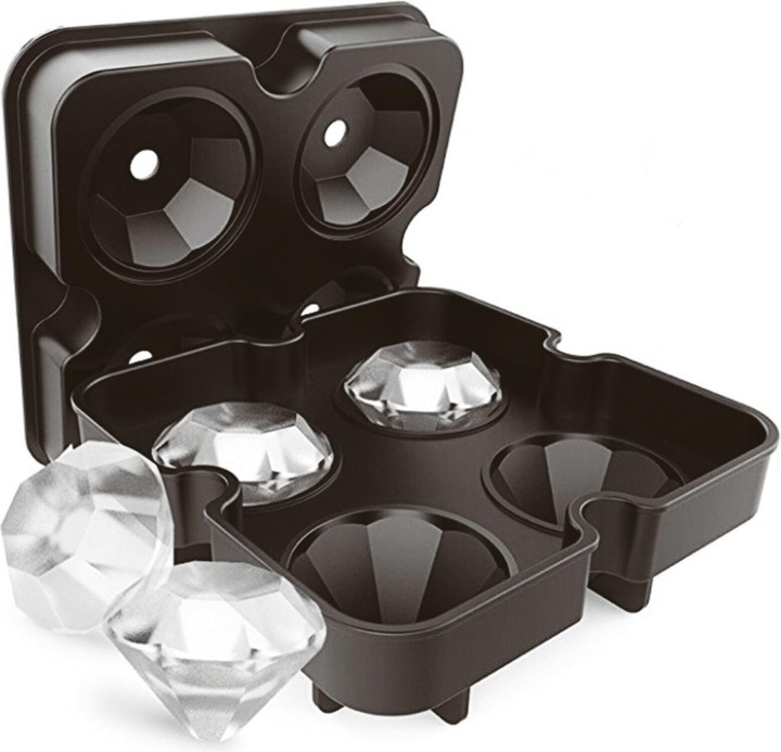 Paderno Ice Cube Mould Diamond Black