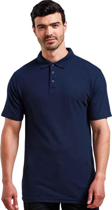 Actual product image Premier Mens Pique Stud Front Polo Shirt (M)