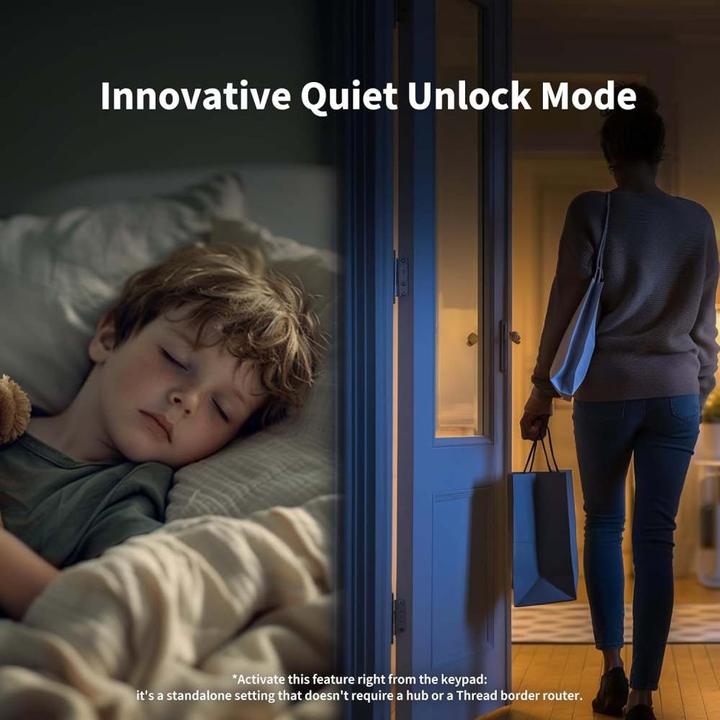Immagine prodotto Aqara Smart Lock U200 Argento, EL-D02E (Impronta, Combinazione numerica elettronica, Bluetooth, Chiave, Scheda chiave, Smartphone)