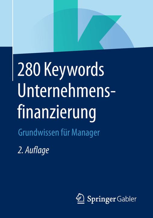 Produktbild 280 Keywords Unternehmensfinanzierung (Deutsch, 2018)