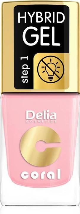 Delia Cosmetics Cosmetics Coral Hybrid Gel Nail Polish No. 04 Pastel Pink 11ml (Pastel Pink)