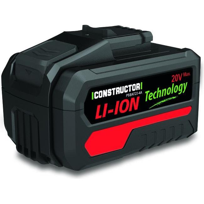 Constructor, Batteria + Caricatore, Accu 20V 4AH Highstar - PSBAT20-4A-1 - PSBAT20-4A-1 (20 V)
