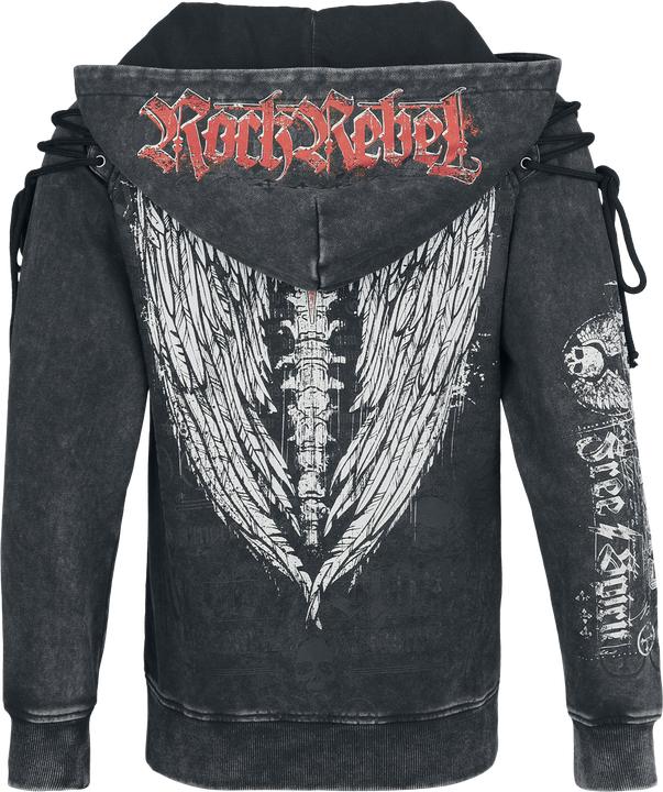 Produktbild Rock Rebel by EMP Rock Rebel Kapuzenpullover (M)