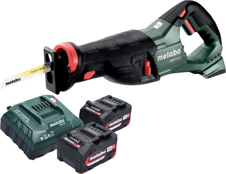 Produktbild Metabo SSEP 18 LT Akku Säbelsäge 18 V 32 mm + 2x Akku 4,0 Ah + Ladegerät
