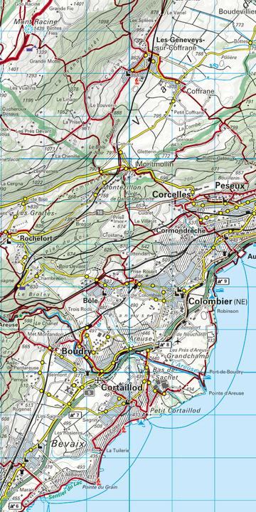 Actual product image Hiking map Neuchâtel-Val de Travers-Val de Ruz