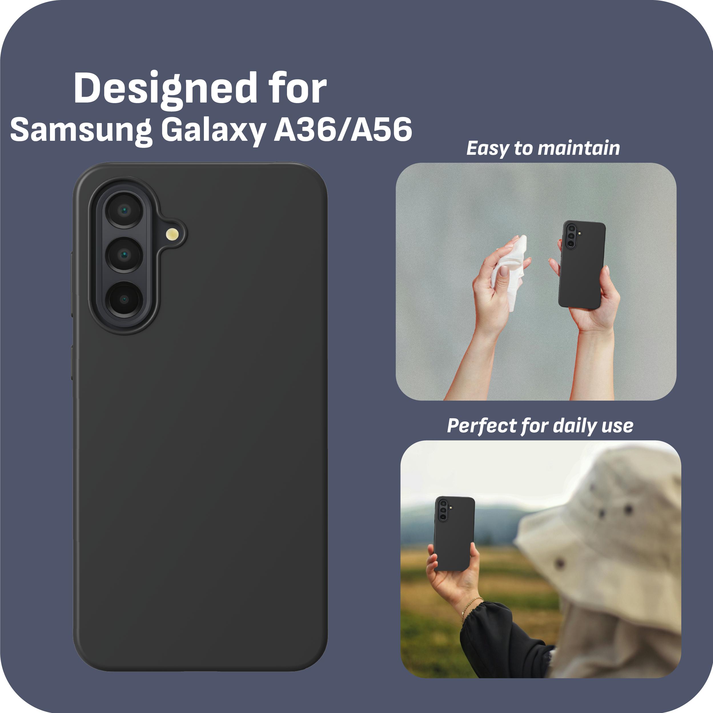 Thumbnail - Cazy Soft TPU Schutzhülle (Samsung Galaxy A56, Samsung Galaxy A36), Smartphone Hülle, Schwarz