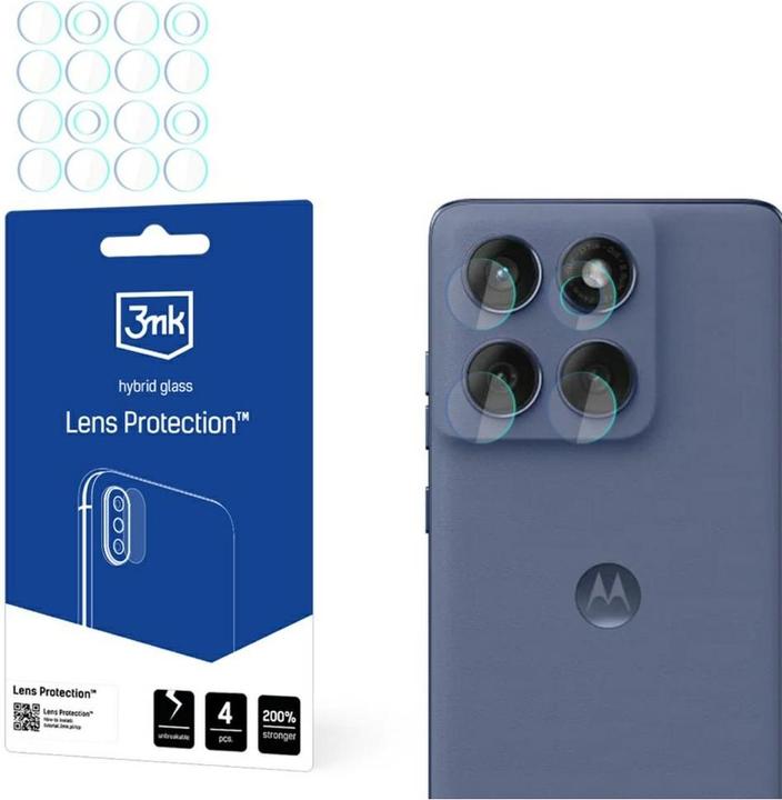 Actual product image 3MK Lens Protection Hybrid Camera Lens Glass for Motorola Edge 60 Fusion (4 pcs., Motorola Edge 60 Fusion)