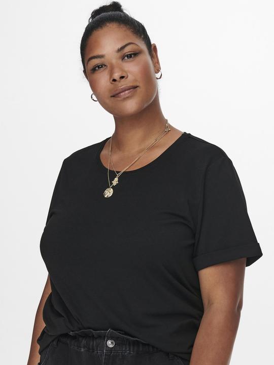 Actual product image Only Regular fit Round neck Folded cuffs T-shirt T-shirt (XL)