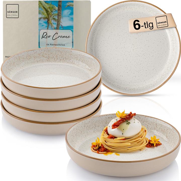 Produktbild Sänger Pastaschalen Set Rio Creme (6x, 22.20 cm)