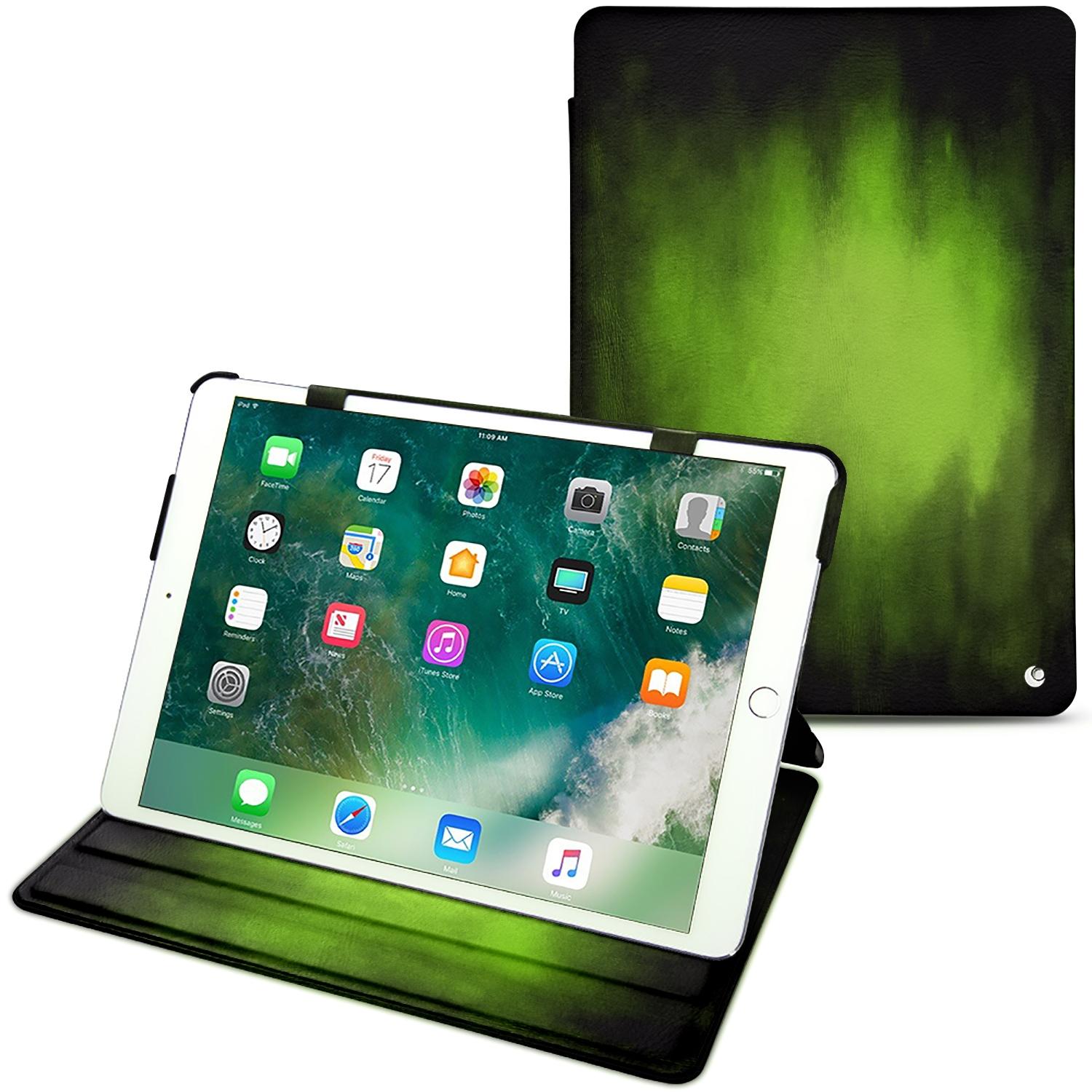 Noreve Lederschutzhülle horizontal (iPad Pro 10.5), Tablet Hülle, Grün