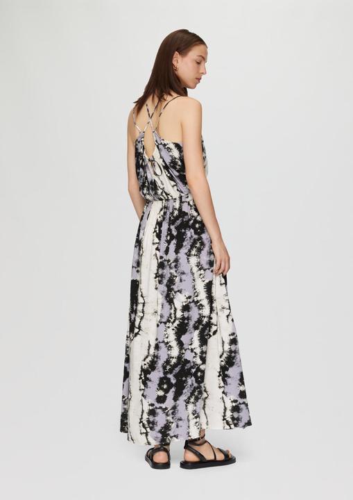 Actual product image S.Oliver Kleid Gemustertes Maxikleid mit doppelten verstellbaren Trägern (42)