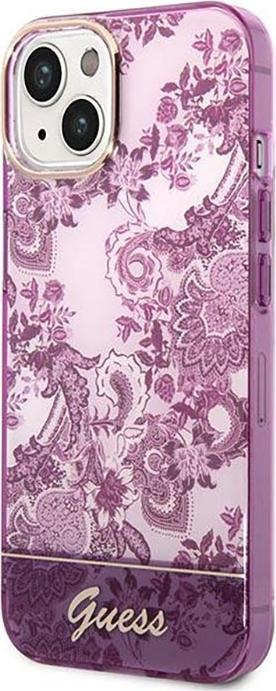 Actual product image Guess GUHCP14MHGPLHF iPhone 14 Plus 6.7" fuksja/fuschia hardcase Porcelain Collection (Apple iPhone 14 Plus)