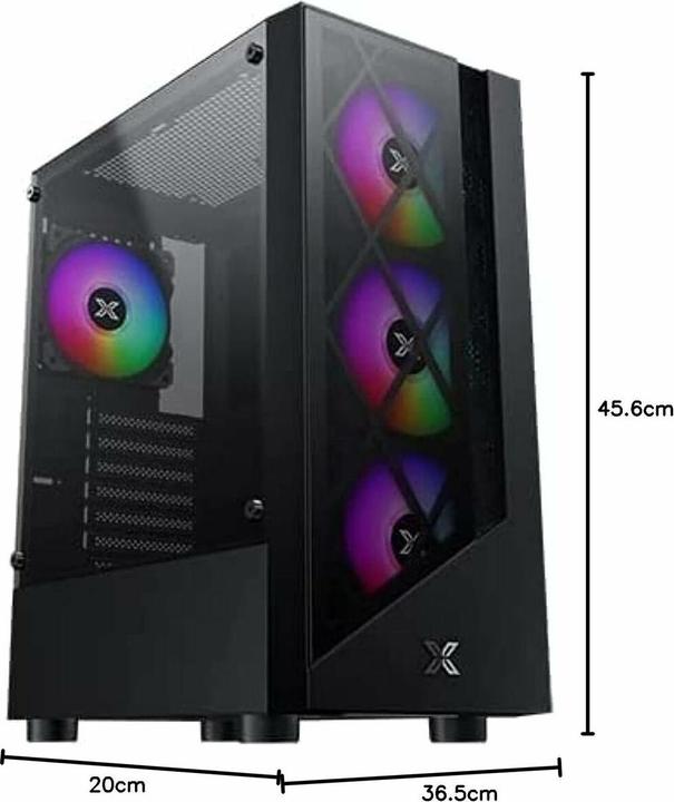 Produktbild Xigmatek Boitier Moyen Tour ATX Duke avec panneaux vitrés (Noir) (ATX)