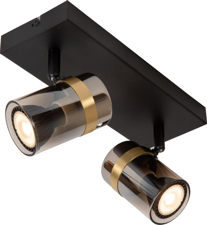 Produktbild Lucide UPTON GU10 Deckenstrahler 2-fach Modern Rauchfarbe 57900/02/65 (GU10)