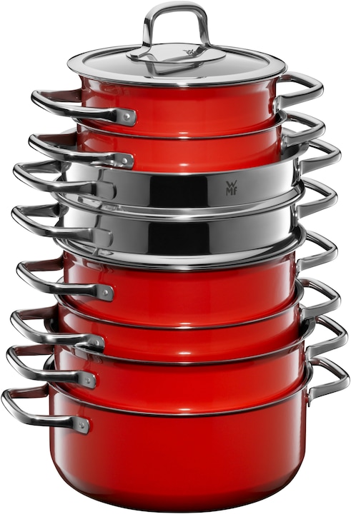 Produktbild WMF Bratentopf rot (18 cm, Bratpfanne, Edelstahl)