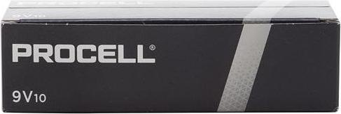Actual product image Duracell Procell batteries (10 pcs., 9V Block, 673 mAh)