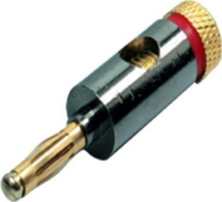 OEM Banana plug metal 4mm, red